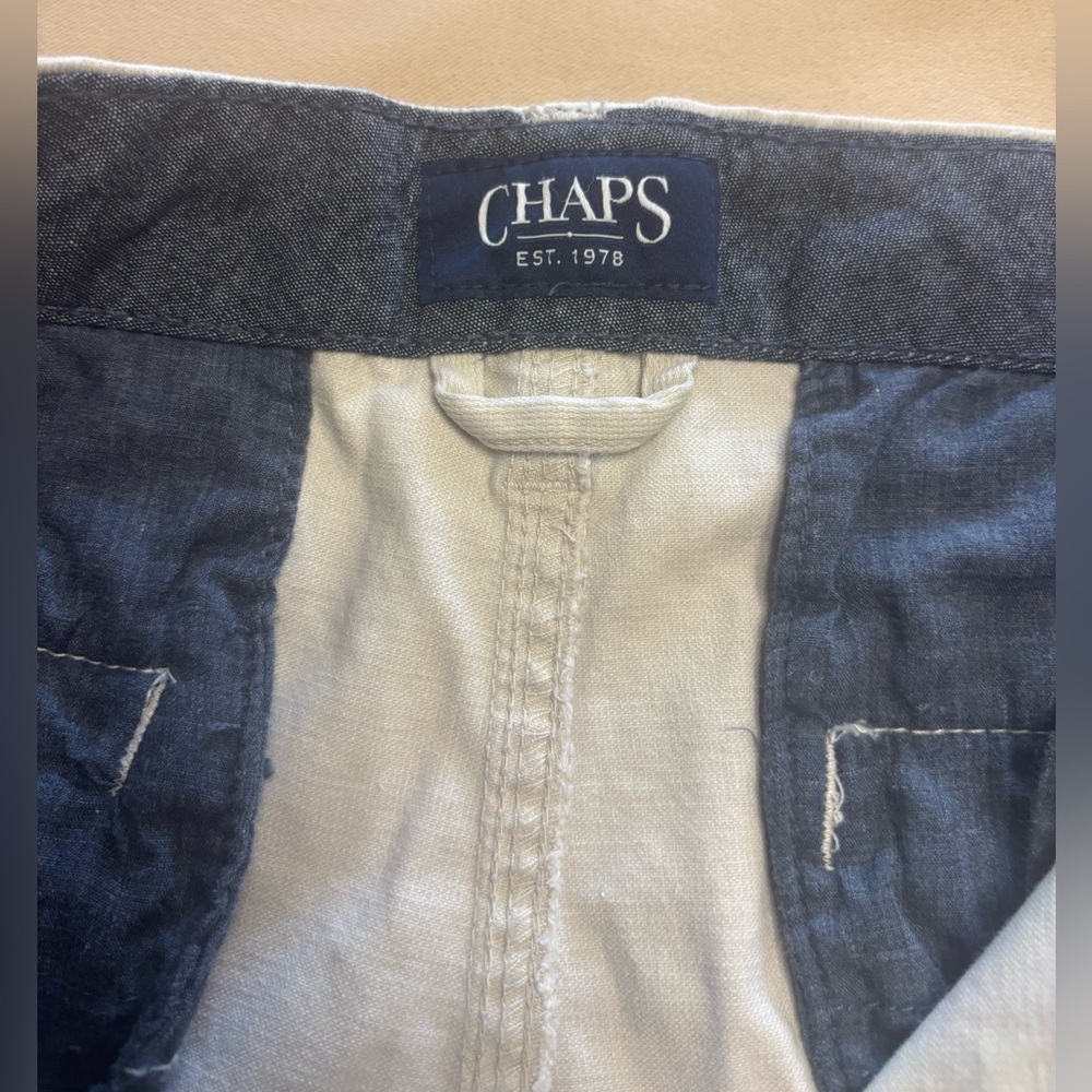 Chaps Ralph Lauren Men’s Cargo Shorts 32 Khaki Corduroy Baggy Utility Gorpcore - Picture 3 of 16